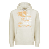 Oatmeal Heather women are born in richmond Premium Hoodie - artisFamous