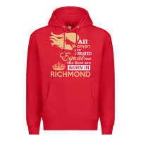 Red women are born in richmond Premium Hoodie - artisFamous