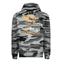Slate Camo women are born in richmond Premium Hoodie - artisFamous