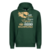 Sports Green women are born in richmond Premium Hoodie - artisFamous