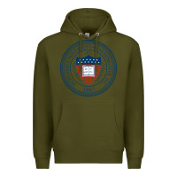 Army Green howard university Premium Hoodie - artisFamous