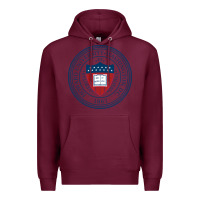 Burgundy howard university Premium Hoodie - artisFamous