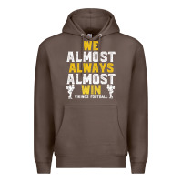 Coffee vikings we almost always almost win   funny sports Premium Hoodie - artisFamous