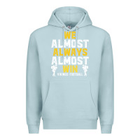 Blue Mist vikings we almost always almost win   funny sports Premium Hoodie - artisFamous
