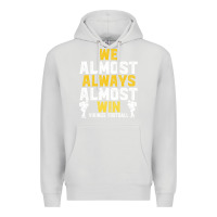 Dove Grey vikings we almost always almost win   funny sports Premium Hoodie - artisFamous
