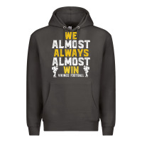 Smoke vikings we almost always almost win   funny sports Premium Hoodie - artisFamous