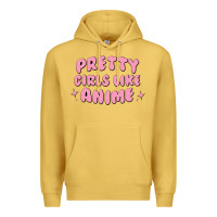 Antique Gold Pretty Girls Like Anime Premium Hoodie - artisFamous