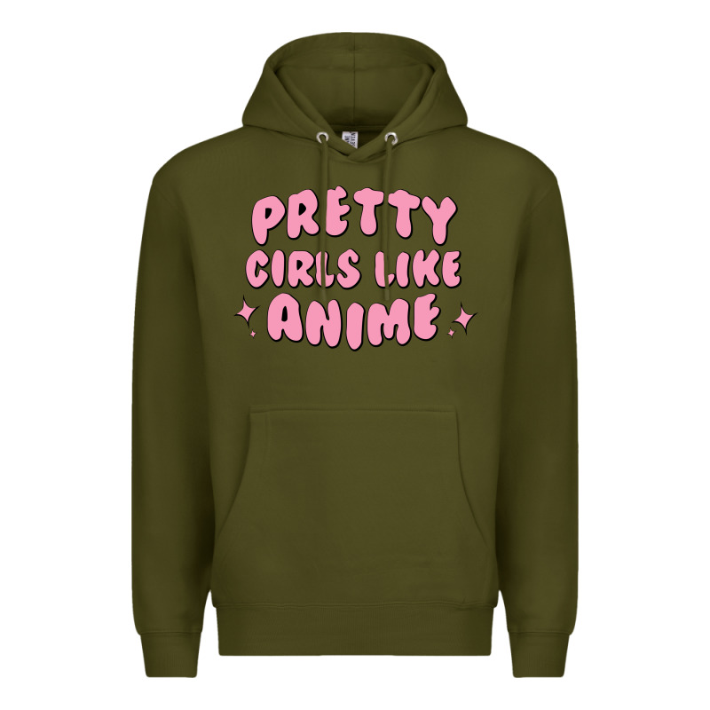 Pretty Girls Like Anime Premium Hoodie by artisFamous | Teevron