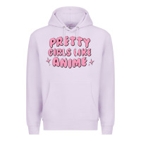 Lilac Pretty Girls Like Anime Premium Hoodie - artisFamous