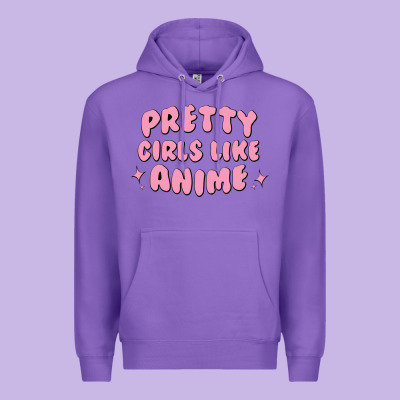 Pretty Girls Like Anime Premium Hoodie Designed By Artisfamous