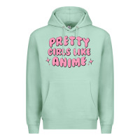 Seafoam Pretty Girls Like Anime Premium Hoodie - artisFamous