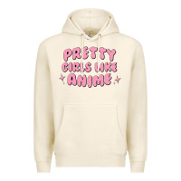 Tofu Pretty Girls Like Anime Premium Hoodie - artisFamous