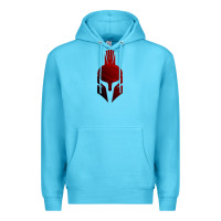 Ocean Blue Spartan Premium Hoodie - artisFamous