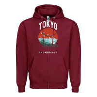 Burgundy Tokyo Zipper Hoodie - Bettercallsaul