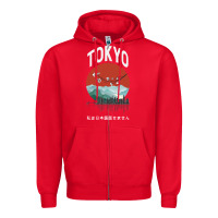 Red Tokyo Zipper Hoodie - Bettercallsaul