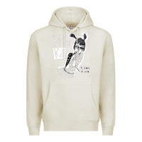Oatmeal Heather bikini kill Premium Hoodie - artisFamous