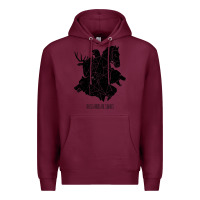 Burgundy these arms are snakes Premium Hoodie - artisFamous