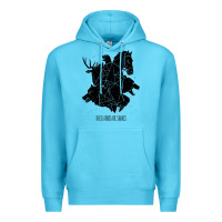 Ocean Blue these arms are snakes Premium Hoodie - artisFamous