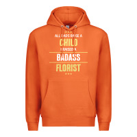 Carrot i raised a badass florist Premium Hoodie - artisFamous
