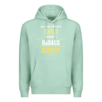 Seafoam i raised a badass florist Premium Hoodie - artisFamous