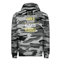 Slate Camo i raised a badass florist Premium Hoodie - artisFamous