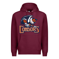 Burgundy Condors, The Bakersfield Premium Hoodie - artisFamous