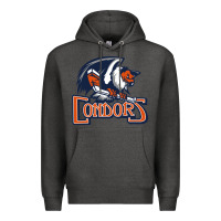 Charcoal Heather Condors, The Bakersfield Premium Hoodie - artisFamous