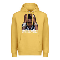 Antique Gold Rest in Peace Young Dolph Premium Hoodie - artisFamous