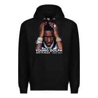 Black Rest in Peace Young Dolph Premium Hoodie - artisFamous