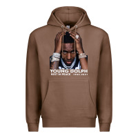 Chestnut Rest in Peace Young Dolph Premium Hoodie - artisFamous