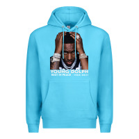Ocean Blue Rest in Peace Young Dolph Premium Hoodie - artisFamous