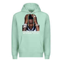 Seafoam Rest in Peace Young Dolph Premium Hoodie - artisFamous