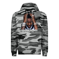 Slate Camo Rest in Peace Young Dolph Premium Hoodie - artisFamous