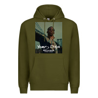 Army Green Rest in Peace Young Dolph Premium Hoodie - artisFamous