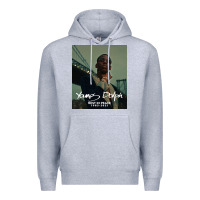Heather Grey Rest in Peace Young Dolph Premium Hoodie - artisFamous