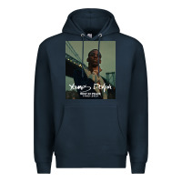 Navy Rest in Peace Young Dolph Premium Hoodie - artisFamous