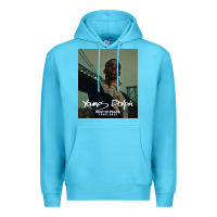 Ocean Blue Rest in Peace Young Dolph Premium Hoodie - artisFamous