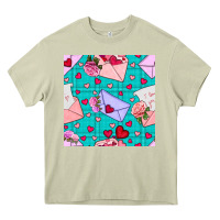 Mossy valentines day love letter and envelope Heavy Core Tee - BundleAndBundleShop