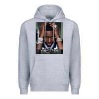 Heather Grey Rest in Peace Young Dolph Premium Hoodie - artisFamous