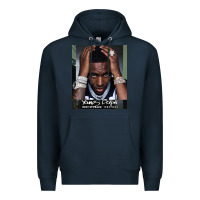 Navy Rest in Peace Young Dolph Premium Hoodie - artisFamous