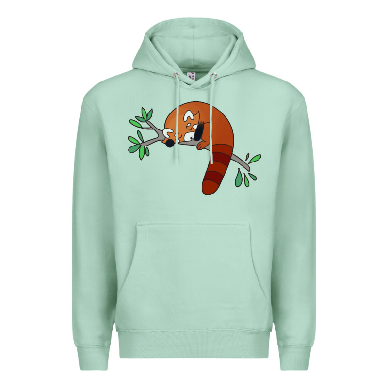 Red Panda Sleeping Premium Hoodie by artisFamous | Teevron