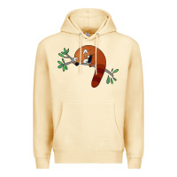 Pina Colada red panda sleeping Premium Hoodie - artisFamous