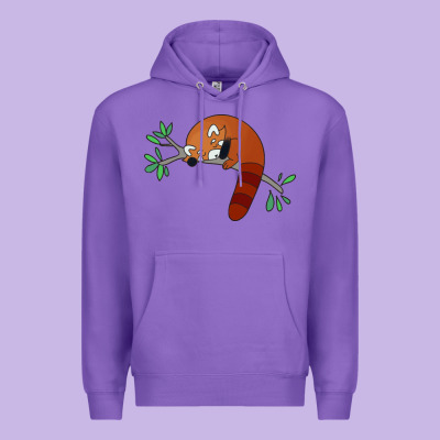 Red Panda Sleeping Premium Hoodie Designed By Artisfamous