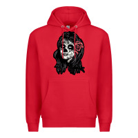 Red sugar skull lady Premium Hoodie - artisFamous