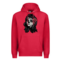 Cardinal sugar skull lady Premium Hoodie - artisFamous