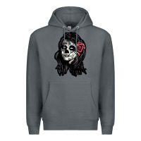 Rock sugar skull lady Premium Hoodie - artisFamous