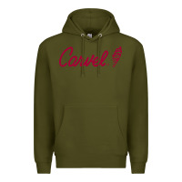 Army Green Carvel (Ice Cream) Cafe Premium Hoodie - artisFamous