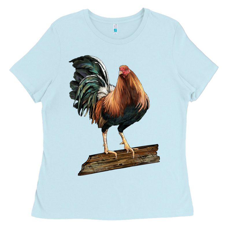 American Game Rooster Standing Ladies Tee by LillyAllenDesigns | Teevron