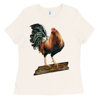 Bone american game rooster standing Ladies Tee - LillyAllenDesigns