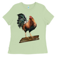Matcha american game rooster standing Ladies Tee - LillyAllenDesigns